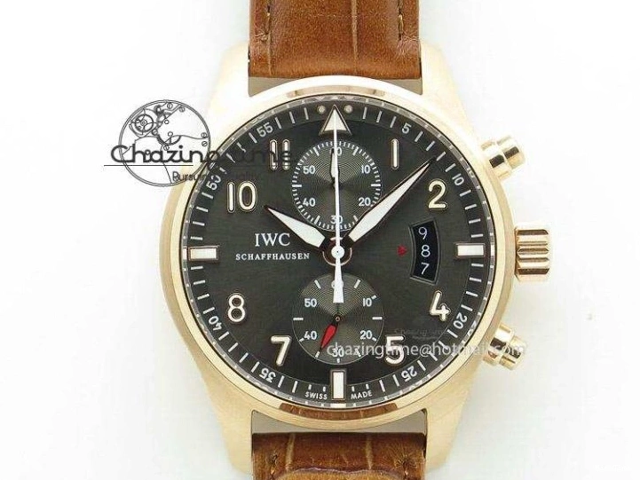 MIROTIME 0328 Efficient Mark XVIII Le Petit Prince IW327001 SS MKS 1:1 Best Edition White Dial On Leather Strap MIYOTA9015 V 7220